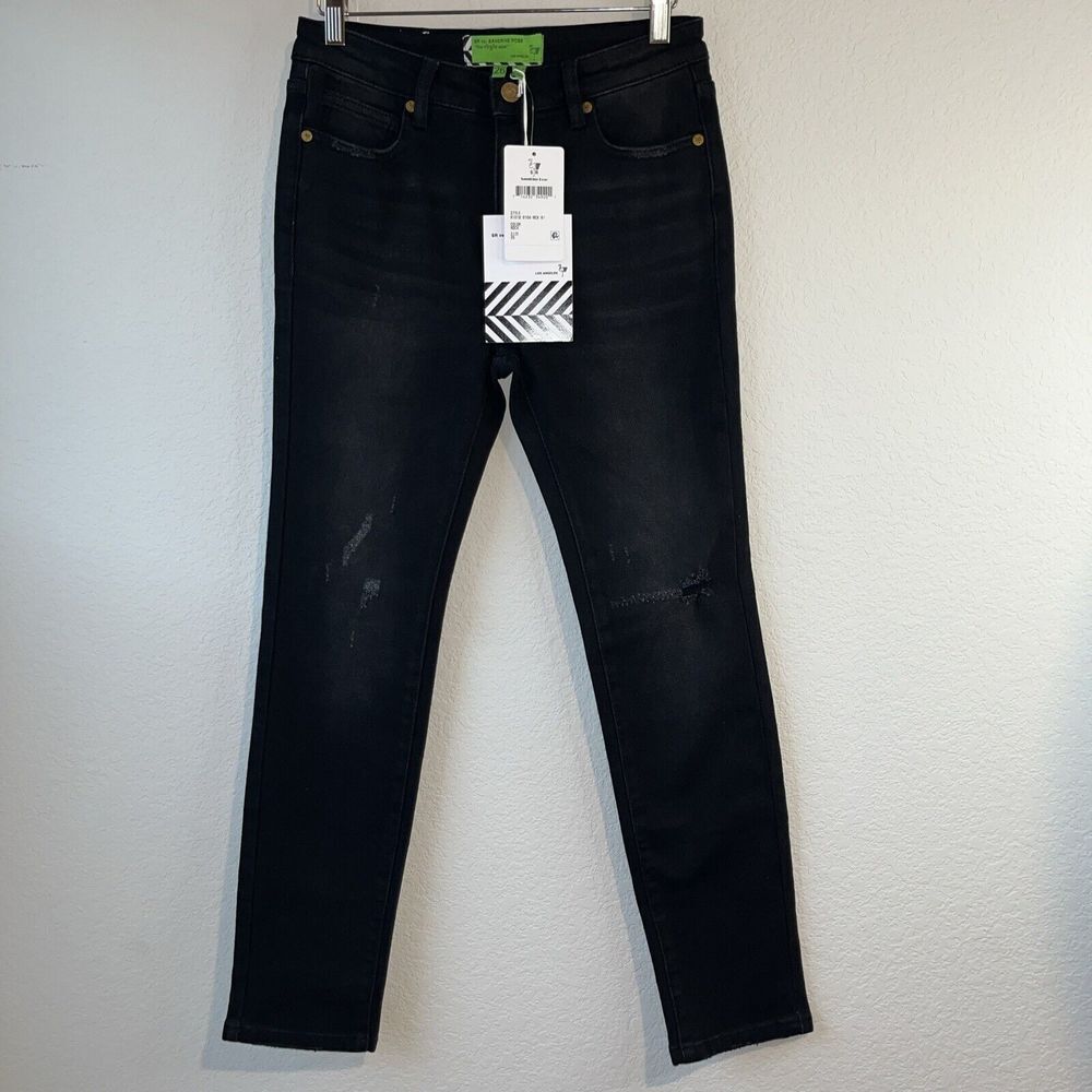 SR Vs Sandrine Rose The Virgin Label Size 26 Black Skinny Jeans  R1018-D104-RCK-